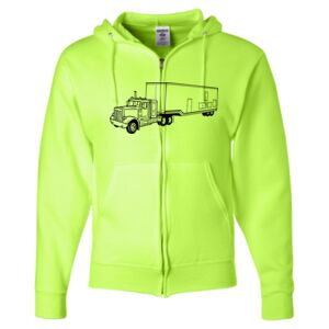 Unisex NuBlend® Full-Zip Hooded Sweatshirt Thumbnail