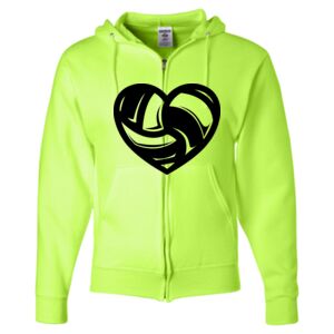 Unisex NuBlend® Full-Zip Hooded Sweatshirt Thumbnail
