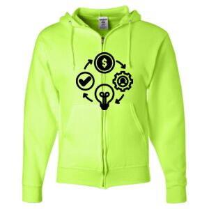 Unisex NuBlend® Full-Zip Hooded Sweatshirt Thumbnail