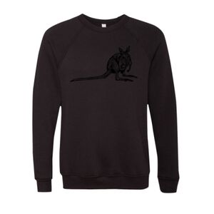 Unisex Sponge Fleece Raglan Crewneck Sweatshirt Thumbnail