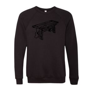 Unisex Sponge Fleece Raglan Crewneck Sweatshirt Thumbnail