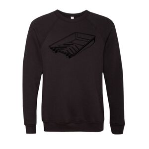 Unisex Sponge Fleece Raglan Crewneck Sweatshirt Thumbnail
