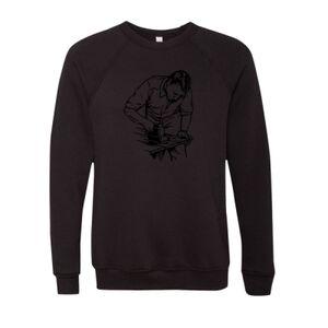 Unisex Sponge Fleece Raglan Crewneck Sweatshirt Thumbnail