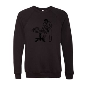 Unisex Sponge Fleece Raglan Crewneck Sweatshirt Thumbnail