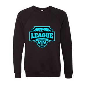 Unisex Sponge Fleece Raglan Crewneck Sweatshirt Thumbnail