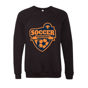 Unisex Sponge Fleece Raglan Crewneck Sweatshirt Thumbnail