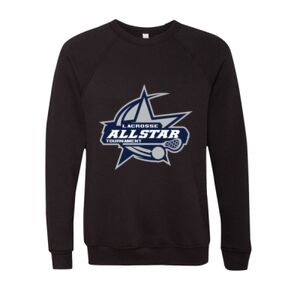 Unisex Sponge Fleece Raglan Crewneck Sweatshirt Thumbnail