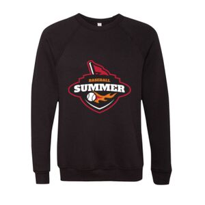 Unisex Sponge Fleece Raglan Crewneck Sweatshirt Thumbnail