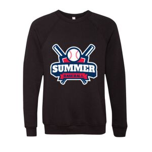 Unisex Sponge Fleece Raglan Crewneck Sweatshirt Thumbnail
