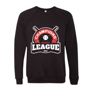 Unisex Sponge Fleece Raglan Crewneck Sweatshirt Thumbnail
