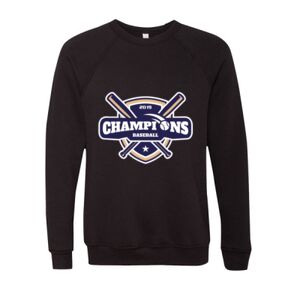 Unisex Sponge Fleece Raglan Crewneck Sweatshirt Thumbnail