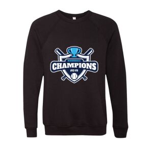 Unisex Sponge Fleece Raglan Crewneck Sweatshirt Thumbnail