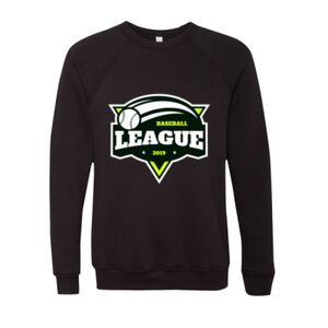 Unisex Sponge Fleece Raglan Crewneck Sweatshirt Thumbnail