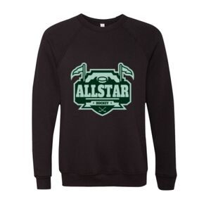 Unisex Sponge Fleece Raglan Crewneck Sweatshirt Thumbnail