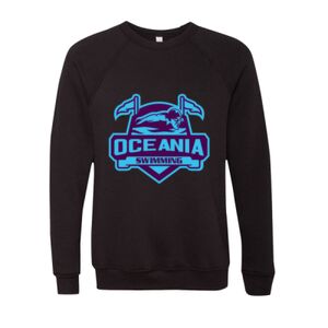Unisex Sponge Fleece Raglan Crewneck Sweatshirt Thumbnail