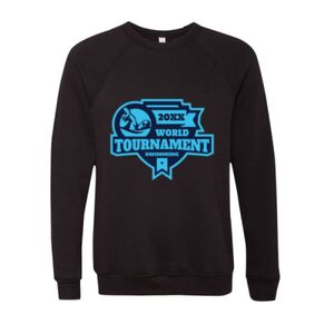Unisex Sponge Fleece Raglan Crewneck Sweatshirt Thumbnail