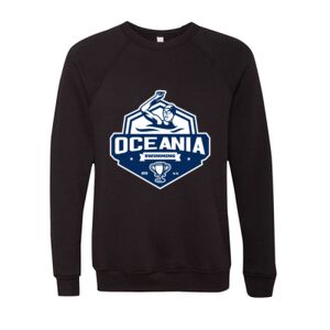 Unisex Sponge Fleece Raglan Crewneck Sweatshirt Thumbnail