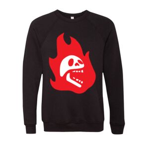 Unisex Sponge Fleece Raglan Crewneck Sweatshirt Thumbnail
