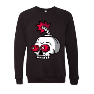 Unisex Sponge Fleece Raglan Crewneck Sweatshirt Thumbnail