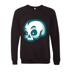 Unisex Sponge Fleece Raglan Crewneck Sweatshirt Thumbnail
