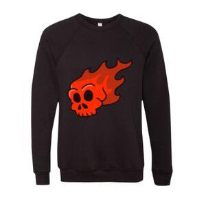 Unisex Sponge Fleece Raglan Crewneck Sweatshirt Thumbnail