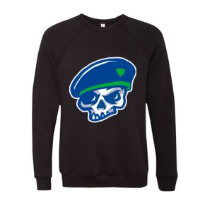 Unisex Sponge Fleece Raglan Crewneck Sweatshirt Thumbnail