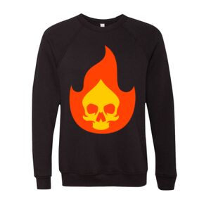 Unisex Sponge Fleece Raglan Crewneck Sweatshirt Thumbnail