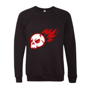 Unisex Sponge Fleece Raglan Crewneck Sweatshirt Thumbnail