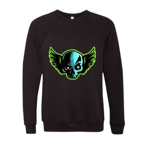 Unisex Sponge Fleece Raglan Crewneck Sweatshirt Thumbnail