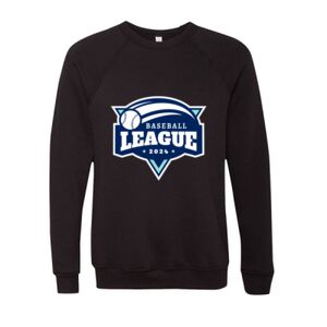 Unisex Sponge Fleece Raglan Crewneck Sweatshirt Thumbnail