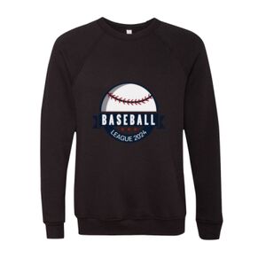 Unisex Sponge Fleece Raglan Crewneck Sweatshirt Thumbnail