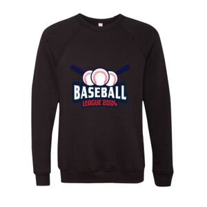 Unisex Sponge Fleece Raglan Crewneck Sweatshirt Thumbnail