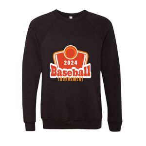 Unisex Sponge Fleece Raglan Crewneck Sweatshirt Thumbnail
