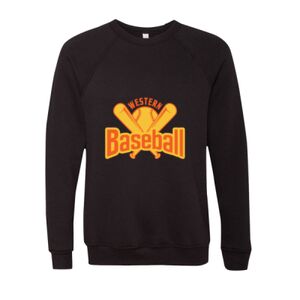 Unisex Sponge Fleece Raglan Crewneck Sweatshirt Thumbnail