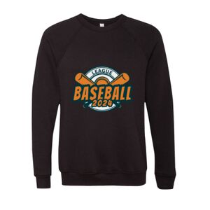Unisex Sponge Fleece Raglan Crewneck Sweatshirt Thumbnail