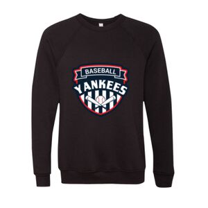 Unisex Sponge Fleece Raglan Crewneck Sweatshirt Thumbnail