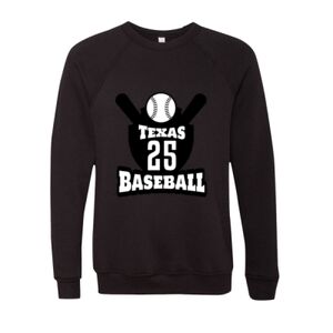 Unisex Sponge Fleece Raglan Crewneck Sweatshirt Thumbnail