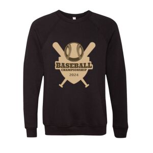 Unisex Sponge Fleece Raglan Crewneck Sweatshirt Thumbnail