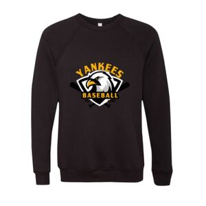 Unisex Sponge Fleece Raglan Crewneck Sweatshirt Thumbnail