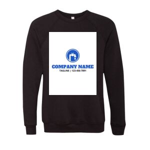 Unisex Sponge Fleece Raglan Crewneck Sweatshirt Thumbnail