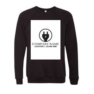 Unisex Sponge Fleece Raglan Crewneck Sweatshirt Thumbnail
