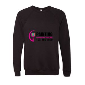 Unisex Sponge Fleece Raglan Crewneck Sweatshirt Thumbnail