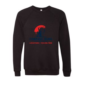 Unisex Sponge Fleece Raglan Crewneck Sweatshirt Thumbnail