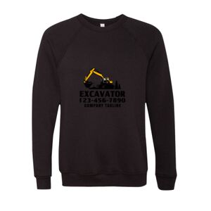 Unisex Sponge Fleece Raglan Crewneck Sweatshirt Thumbnail