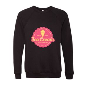 Unisex Sponge Fleece Raglan Crewneck Sweatshirt Thumbnail