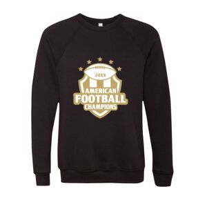 Unisex Sponge Fleece Raglan Crewneck Sweatshirt Thumbnail