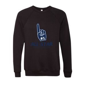 Unisex Sponge Fleece Raglan Crewneck Sweatshirt Thumbnail
