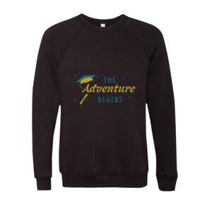 Unisex Sponge Fleece Raglan Crewneck Sweatshirt Thumbnail