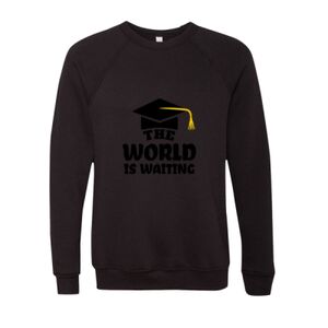 Unisex Sponge Fleece Raglan Crewneck Sweatshirt Thumbnail