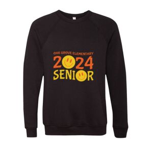 Unisex Sponge Fleece Raglan Crewneck Sweatshirt Thumbnail